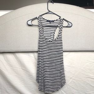 Striped knit tank top
